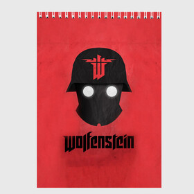 Скетчбук с принтом Wolfenstein в Новосибирске, 100% бумага
 | 48 листов, плотность листов — 100 г/м2, плотность картонной обложки — 250 г/м2. Листы скреплены сверху удобной пружинной спиралью | bj | castle | colossus | new order | old blood | wolfenstein | би джей | блаcковиц | блажкович | блацкович | вольфенштайн | вольфенштейн | вульфенштайн | вульфенштейн | уильям