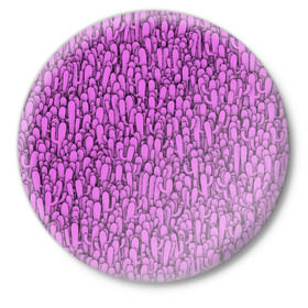 Значок с принтом Розовые кактусы в Новосибирске,  металл | круглая форма, металлическая застежка в виде булавки | Тематика изображения на принте: гламур | гламурный | кактус | колючки | мексика | паттерн | пустыня | растения | розовый | шипы