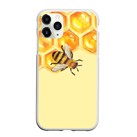 Чехол для iPhone 11 Pro матовый с принтом Любители меда в Новосибирске, Силикон |  | крылья | мед | насекомое | полет | природа | пчелы | улей | цветное | яркое