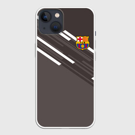 Чехол для iPhone 13 с принтом ФК Барселона в Новосибирске,  |  | barcelona | football | logo | spain | sport | арт | барселона | испания | лига | лого | спорт | текстура | фк | футбол | футбольный клуб | эмблема