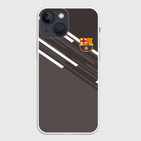 Чехол для iPhone 13 mini с принтом ФК Барселона в Новосибирске,  |  | barcelona | football | logo | spain | sport | арт | барселона | испания | лига | лого | спорт | текстура | фк | футбол | футбольный клуб | эмблема