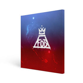 Холст квадратный с принтом FALL OUT BOY SPACE COLLECTION в Новосибирске, 100% ПВХ |  | fall out boy | logo | music | pop | rock | альтернатива | металл | музыка | музыкальный | поп | рок