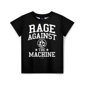 Детская футболка 3D с принтом Rage Against the Machine в Новосибирске, 100% гипоаллергенный полиэфир | прямой крой, круглый вырез горловины, длина до линии бедер, чуть спущенное плечо, ткань немного тянется | Тематика изображения на принте: rage against the machine | альтернативный | америка | американская рок группа | брэд уилк | жанр | зак де ла роча | калифорния | лос анджелес | метал | музыка | ню метал | рок | рэп метал | рэп рок | рэпкор | сша