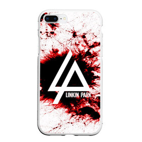 Чехол для iPhone 7Plus/8 Plus матовый с принтом LINKIN PARK BLOOD COLLECTION в Новосибирске, Силикон | Область печати: задняя сторона чехла, без боковых панелей | Тематика изображения на принте: linkin park | logo | music | pop | rock | альтернатива | металл | музыка | музыкальный | поп | рок | честер беннингтон