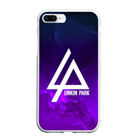 Чехол для iPhone 7Plus/8 Plus матовый с принтом LINKIN PARK SPACE COLOR 2018 в Новосибирске, Силикон | Область печати: задняя сторона чехла, без боковых панелей | Тематика изображения на принте: linkin park | logo | music | pop | rock | альтернатива | металл | музыка | музыкальный | поп | рок | честер беннингтон