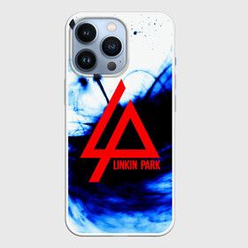 Чехол для iPhone 13 Pro с принтом LINKIN PARK BLUE SMOKE в Новосибирске,  |  | Тематика изображения на принте: linkin park | logo | music | pop | rock | альтернатива | металл | музыка | музыкальный | поп | рок | честер беннингтон