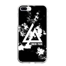 Чехол для iPhone 7Plus/8 Plus матовый с принтом LINKIN PARK SMOKE FIRE STYLE в Новосибирске, Силикон | Область печати: задняя сторона чехла, без боковых панелей | Тематика изображения на принте: linkin park | logo | music | pop | rock | альтернатива | металл | музыка | музыкальный | поп | рок | честер беннингтон