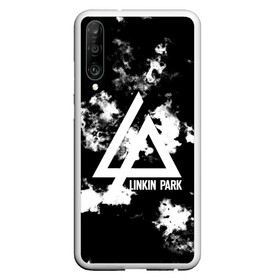 Чехол для Honor P30 с принтом LINKIN PARK SMOKE FIRE STYLE в Новосибирске, Силикон | Область печати: задняя сторона чехла, без боковых панелей | Тематика изображения на принте: linkin park | logo | music | pop | rock | альтернатива | металл | музыка | музыкальный | поп | рок | честер беннингтон