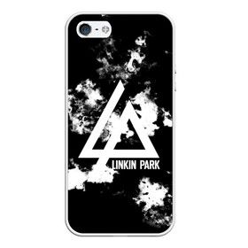 Чехол для iPhone 5/5S матовый с принтом LINKIN PARK SMOKE FIRE STYLE в Новосибирске, Силикон | Область печати: задняя сторона чехла, без боковых панелей | linkin park | logo | music | pop | rock | альтернатива | металл | музыка | музыкальный | поп | рок | честер беннингтон