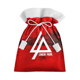 Подарочный 3D мешок с принтом LINKIN PARK lightning red в Новосибирске, 100% полиэстер | Размер: 29*39 см | linkin park | logo | music | pop | rock | альтернатива | металл | музыка | музыкальный | поп | рок | честер беннингтон