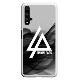 Чехол для Honor 20 с принтом LINKIN PARK SMOKE GRAY 2018 в Новосибирске, Силикон | Область печати: задняя сторона чехла, без боковых панелей | linkin park | logo | music | pop | rock | альтернатива | металл | музыка | музыкальный | поп | рок | честер беннингтон