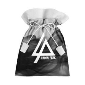 Подарочный 3D мешок с принтом LINKIN PARK SMOKE GRAY 2018 в Новосибирске, 100% полиэстер | Размер: 29*39 см | linkin park | logo | music | pop | rock | альтернатива | металл | музыка | музыкальный | поп | рок | честер беннингтон