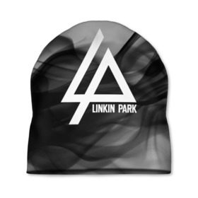 Шапка 3D с принтом LINKIN PARK SMOKE GRAY 2018 в Новосибирске, 100% полиэстер | универсальный размер, печать по всей поверхности изделия | linkin park | logo | music | pop | rock | альтернатива | металл | музыка | музыкальный | поп | рок | честер беннингтон