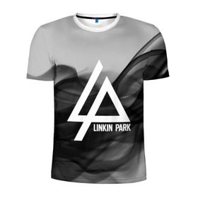 Мужская футболка 3D спортивная с принтом LINKIN PARK SMOKE GRAY 2018 в Новосибирске, 100% полиэстер с улучшенными характеристиками | приталенный силуэт, круглая горловина, широкие плечи, сужается к линии бедра | linkin park | logo | music | pop | rock | альтернатива | металл | музыка | музыкальный | поп | рок | честер беннингтон