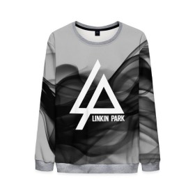 Мужской свитшот 3D с принтом LINKIN PARK SMOKE GRAY 2018 в Новосибирске, 100% полиэстер с мягким внутренним слоем | круглый вырез горловины, мягкая резинка на манжетах и поясе, свободная посадка по фигуре | linkin park | logo | music | pop | rock | альтернатива | металл | музыка | музыкальный | поп | рок | честер беннингтон