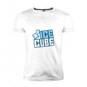 Мужская футболка премиум с принтом Ice Cube в Новосибирске, 92% хлопок, 8% лайкра | приталенный силуэт, круглый вырез ворота, длина до линии бедра, короткий рукав | Тематика изображения на принте: hip hop | hiphop | ice cube | mc | n.w.a | rap | айс | гангса | джексон | западное побережье | куб | кубе | кубик льда | кьюб | мс | о ши | оши | реп | репер | речитатив | рэп | рэпер | хип | хипхоп | хоп
