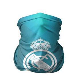 Бандана-труба 3D с принтом Real Madrid Geometry Sport в Новосибирске, 100% полиэстер, ткань с особыми свойствами — Activecool | плотность 150‒180 г/м2; хорошо тянется, но сохраняет форму | emirates | fc | real madrid | геометрия | реал мадрид | футбольный клуб | эмблема