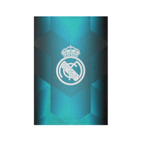 Обложка для паспорта матовая кожа с принтом Real Madrid Geometry Sport в Новосибирске, натуральная матовая кожа | размер 19,3 х 13,7 см; прозрачные пластиковые крепления | Тематика изображения на принте: emirates | fc | real madrid | геометрия | реал мадрид | футбольный клуб | эмблема