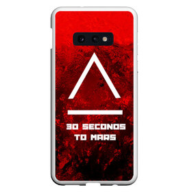 Чехол для Samsung S10E с принтом 30 SECONDS TO MARS в Новосибирске, Силикон | Область печати: задняя сторона чехла, без боковых панелей | 30 seconds to mars | logo | music | pop | rock | space | usa | альтернатива | космос | металл | музыка | музыкальный | поп | рок