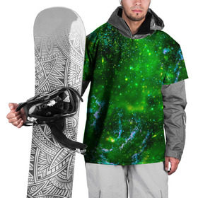 Накидка на куртку 3D с принтом Кислотный космос в Новосибирске, 100% полиэстер |  | Тематика изображения на принте: абстракция | кислотные цвета | космос