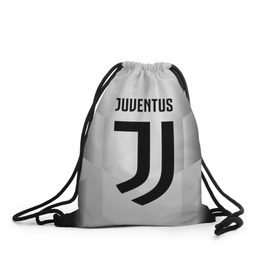 Рюкзак-мешок 3D с принтом Juventus 2018 Original в Новосибирске, 100% полиэстер | плотность ткани — 200 г/м2, размер — 35 х 45 см; лямки — толстые шнурки, застежка на шнуровке, без карманов и подкладки | Тематика изображения на принте: fly emirates | juventus | ronaldo | клуб | линии | мода | модные | мяч | реал мадрид | спорт | спортивные | стиль | футбол | футбольный клуб | экстрим | эмблема | ювентус