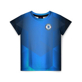 Детская футболка 3D с принтом Chelsea Uniform в Новосибирске, 100% гипоаллергенный полиэфир | прямой крой, круглый вырез горловины, длина до линии бедер, чуть спущенное плечо, ткань немного тянется | Тематика изображения на принте: chelsea | emirates | fc | абстракция | геометрия | зож | клуб | линии | мода | модные | мяч | спорт | спортивные | стиль | тренды | флаг россии | футбол | футбольный клуб | челси | экстрим | эмблема