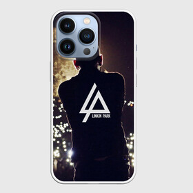 Чехол для iPhone 13 Pro с принтом Linkin Park в Новосибирске,  |  | alternative | bennington | chester | legend | linkin | metal | music | park | rock | stage | альтернатива | беннингтон | вокал | легенда | линкин | метал | музыка | огни | парк | рок | сцена | честер