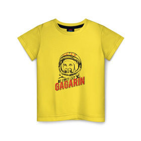 Детская футболка хлопок с принтом Будь первым, как Гагарин в Новосибирске, 100% хлопок | круглый вырез горловины, полуприлегающий силуэт, длина до линии бедер | best | gagarin | space | гагарин | космонавт | космос | первый | поехали | полёт | русский | ссср | юрий