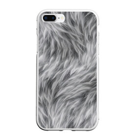 Чехол для iPhone 7Plus/8 Plus матовый с принтом Шкура волка в Новосибирске, Силикон | Область печати: задняя сторона чехла, без боковых панелей | волк | дикая | дикий | животное | лес | луна | ночь | собака | тьма