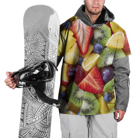 Накидка на куртку 3D с принтом Фруктовое ассорти в Новосибирске, 100% полиэстер |  | Тематика изображения на принте: витамины | еда | клубника | лимон | малина | овощи | фрукты | цвета | яблоко | яркие