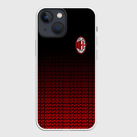 Чехол для iPhone 13 mini с принтом AC MILAN в Новосибирске,  |  | ac milan | fc | fc milan | football | milan | soccer | белый | клуб | красный | милан | спорт | спортивные | фк | футбол | цвет.логотип | черный | эмблема