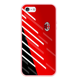 Чехол для iPhone 5/5S матовый с принтом AC MILAN в Новосибирске, Силикон | Область печати: задняя сторона чехла, без боковых панелей | ac milan | fc | fc milan | football | milan | soccer | белый | клуб | красный | милан | спорт | спортивные | фк | футбол | цвет.логотип | черный | эмблема