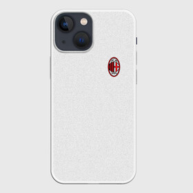 Чехол для iPhone 13 mini с принтом AC MILAN в Новосибирске,  |  | ac milan | fc | fc milan | football | milan | soccer | белый | клуб | красный | милан | спорт | спортивные | фк | футбол | цвет.логотип | черный | эмблема