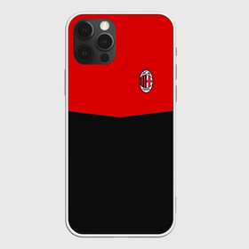 Чехол для iPhone 12 Pro с принтом AC MILAN в Новосибирске, силикон | область печати: задняя сторона чехла, без боковых панелей | ac milan | fc | fc milan | football | milan | soccer | белый | клуб | красный | милан | спорт | спортивные | фк | футбол | цвет.логотип | черный | эмблема