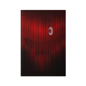 Обложка для паспорта матовая кожа с принтом AC MILAN в Новосибирске, натуральная матовая кожа | размер 19,3 х 13,7 см; прозрачные пластиковые крепления | Тематика изображения на принте: ac milan | fc | fc milan | football | milan | soccer | белый | клуб | красный | милан | спорт | спортивные | фк | футбол | цвет.логотип | черный | эмблема