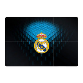 Магнитный плакат 3Х2 с принтом Real Madrid 2018 Original в Новосибирске, Полимерный материал с магнитным слоем | 6 деталей размером 9*9 см | emirates | fc | real madrid | геометрия | реал мадрид | футбольный клуб | эмблема
