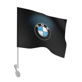 Флаг для автомобиля с принтом BMW 2018 Blue Line в Новосибирске, 100% полиэстер | Размер: 30*21 см | Тематика изображения на принте: bmw | bmw motorsport | bmw performance | carbon | m | motorsport | performance | sport | бмв | карбон | моторспорт | спорт