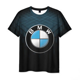 Мужская футболка 3D с принтом BMW 2018 Blue Line в Новосибирске, 100% полиэфир | прямой крой, круглый вырез горловины, длина до линии бедер | Тематика изображения на принте: bmw | bmw motorsport | bmw performance | carbon | m | motorsport | performance | sport | бмв | карбон | моторспорт | спорт