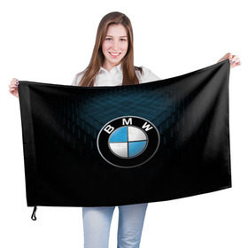 Флаг 3D с принтом BMW 2018 Blue Line в Новосибирске, 100% полиэстер | плотность ткани — 95 г/м2, размер — 67 х 109 см. Принт наносится с одной стороны | Тематика изображения на принте: bmw | bmw motorsport | bmw performance | carbon | m | motorsport | performance | sport | бмв | карбон | моторспорт | спорт