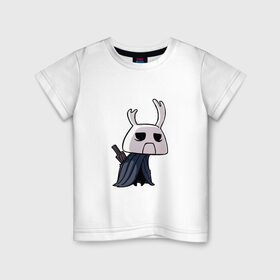 Детская футболка хлопок с принтом Hollow Knight в Новосибирске, 100% хлопок | круглый вырез горловины, полуприлегающий силуэт, длина до линии бедер | Тематика изображения на принте: hollow knight | zote the mighty