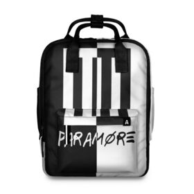 Женский рюкзак 3D с принтом Paramore в Новосибирске, 100% полиэстер | лямки с регулируемой длиной, сверху ручки, чтобы рюкзак нести как сумку. Основное отделение закрывается на молнию, как и внешний карман. Внутри два дополнительных кармана, один из которых закрывается на молнию. По бокам два дополнительных кармашка, куда поместится маленькая бутылочка
 | paramore | альтернативный | группа | джош фарро | зак фарро | панк | панкрок | пара море | парамор | парамора | параморе | парморе | поп | поппанк | попрок | рок | тейлор йорк | хейли уильямс