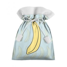 Подарочный 3D мешок с принтом банан в Новосибирске, 100% полиэстер | Размер: 29*39 см | Тематика изображения на принте: banana | банан