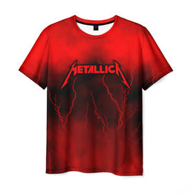 Мужская футболка 3D с принтом Metallica в Новосибирске, 100% полиэфир | прямой крой, круглый вырез горловины, длина до линии бедер | metallica | группа | джеймс хэтфилд | кирк хэмметт | ларс ульрих | метал | металика | металлика | миталика | музыка | роберт трухильо | рок | трэш | трэшметал | хард | хардрок | хеви | хевиметал