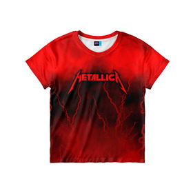 Детская футболка 3D с принтом Metallica в Новосибирске, 100% гипоаллергенный полиэфир | прямой крой, круглый вырез горловины, длина до линии бедер, чуть спущенное плечо, ткань немного тянется | metallica | группа | джеймс хэтфилд | кирк хэмметт | ларс ульрих | метал | металика | металлика | миталика | музыка | роберт трухильо | рок | трэш | трэшметал | хард | хардрок | хеви | хевиметал