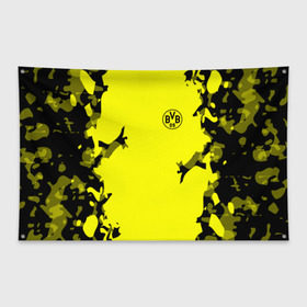 Флаг-баннер с принтом FC Borussia 2018 Original в Новосибирске, 100% полиэстер | размер 67 х 109 см, плотность ткани — 95 г/м2; по краям флага есть четыре люверса для крепления | боруссия | дортмунд