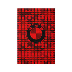 Обложка для паспорта матовая кожа с принтом bmw sport collection red style в Новосибирске, натуральная матовая кожа | размер 19,3 х 13,7 см; прозрачные пластиковые крепления | 