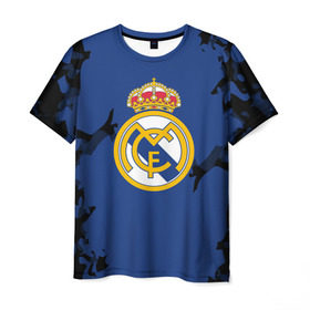 Мужская футболка 3D с принтом Real Madrid 2018 Original в Новосибирске, 100% полиэфир | прямой крой, круглый вырез горловины, длина до линии бедер | fc | real madrid | реал мадрид | спорт | спортивные | фк | футбол | футбольный клуб
