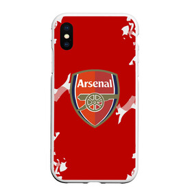 Чехол для iPhone XS Max матовый с принтом ARSENAL ORIGINAL в Новосибирске, Силикон | Область печати: задняя сторона чехла, без боковых панелей | fc |  fc arsenal | арсенал | спорт | спортивные | фк | футбол | футбольный клуб