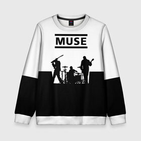 Детский свитшот 3D с принтом Muse в Новосибирске, 100% полиэстер | свободная посадка, прямой крой, мягкая тканевая резинка на рукавах и понизу свитшота | muse | альтернативный | группа | доминик ховард | крис уолстенхолм | мосе | моус | моусе | муз | муза | музе | музыка | мусе | мэттью беллами | прогрессивный | рок | симфонический | спейс | спейсрок