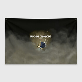 Флаг-баннер с принтом Imagine Dragons Dream в Новосибирске, 100% полиэстер | размер 67 х 109 см, плотность ткани — 95 г/м2; по краям флага есть четыре люверса для крепления | альтернативный | американская | группа | драгонс | имеджин | инди | индирок | поп | рок | электроник
